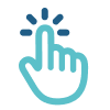 icono de clic manual